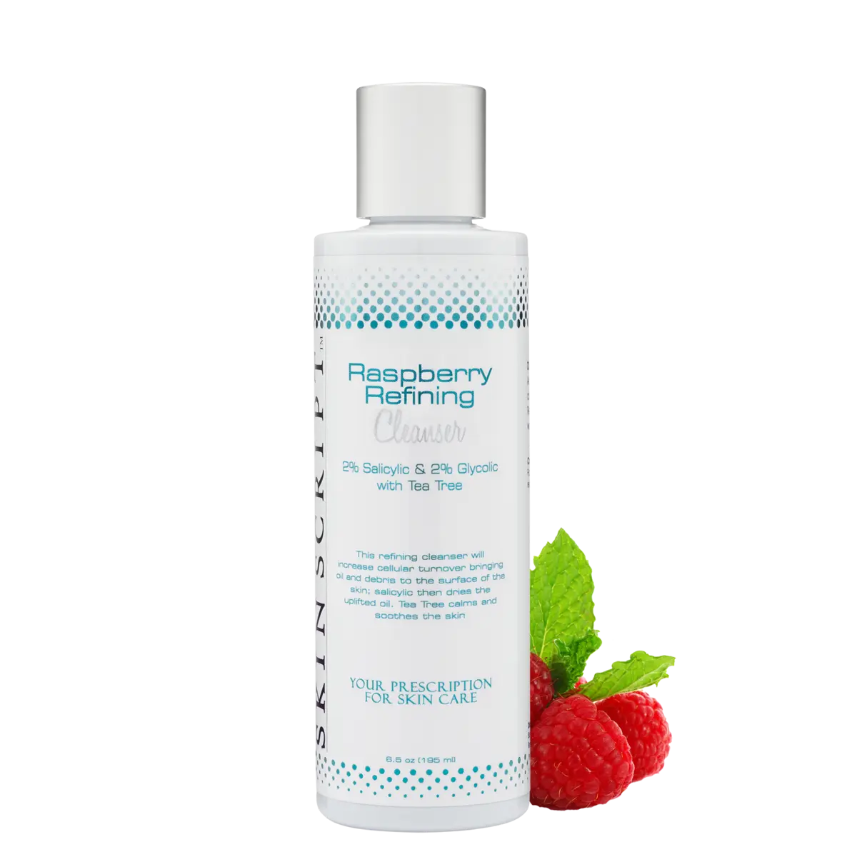 Skin Script Raspberry Refining Cleanser – Anti-aging serum and natural moisturizer for glowing, youthful skin. Gently exfoliates and hydrates for a radiant complexion.