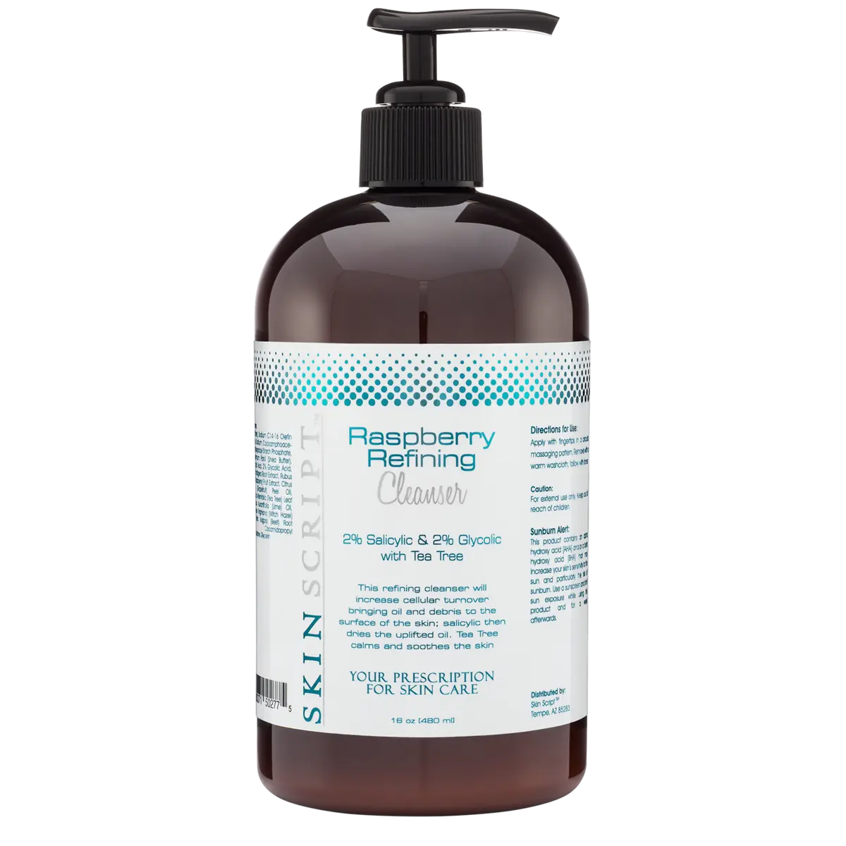 Skin Script Raspberry Refining Cleanser – Exfoliating anti-aging serum and natural moisturizer that boosts glow, leaving your skin fresh, hydrated, and youthful.