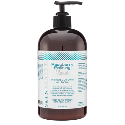 Skin Script Raspberry Refining Cleanser – Exfoliating anti-aging serum and natural moisturizer that boosts glow, leaving your skin fresh, hydrated, and youthful.